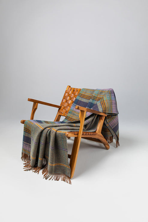 Lovat Scottish Heritage Reversible Lambswool Throw