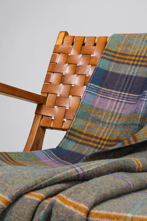 Lovat Scottish Heritage Reversible Lambswool Throw