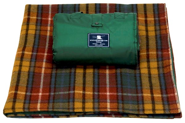 Antique Buchanan Tartan Waterproof Wool Picnic Rug