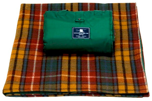 Antique Buchanan Tartan Waterproof Wool Picnic Rug