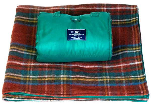 Antique Royal Stewart Tartan Waterproof Picnic Rug