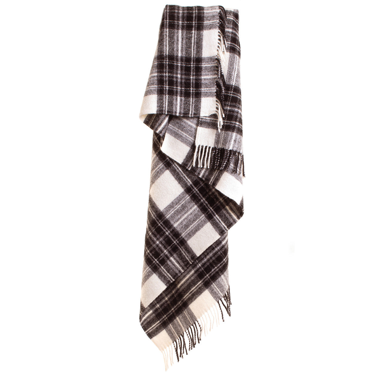 Grey Dress Stewart Premium Tartan Knee / Lap Rug