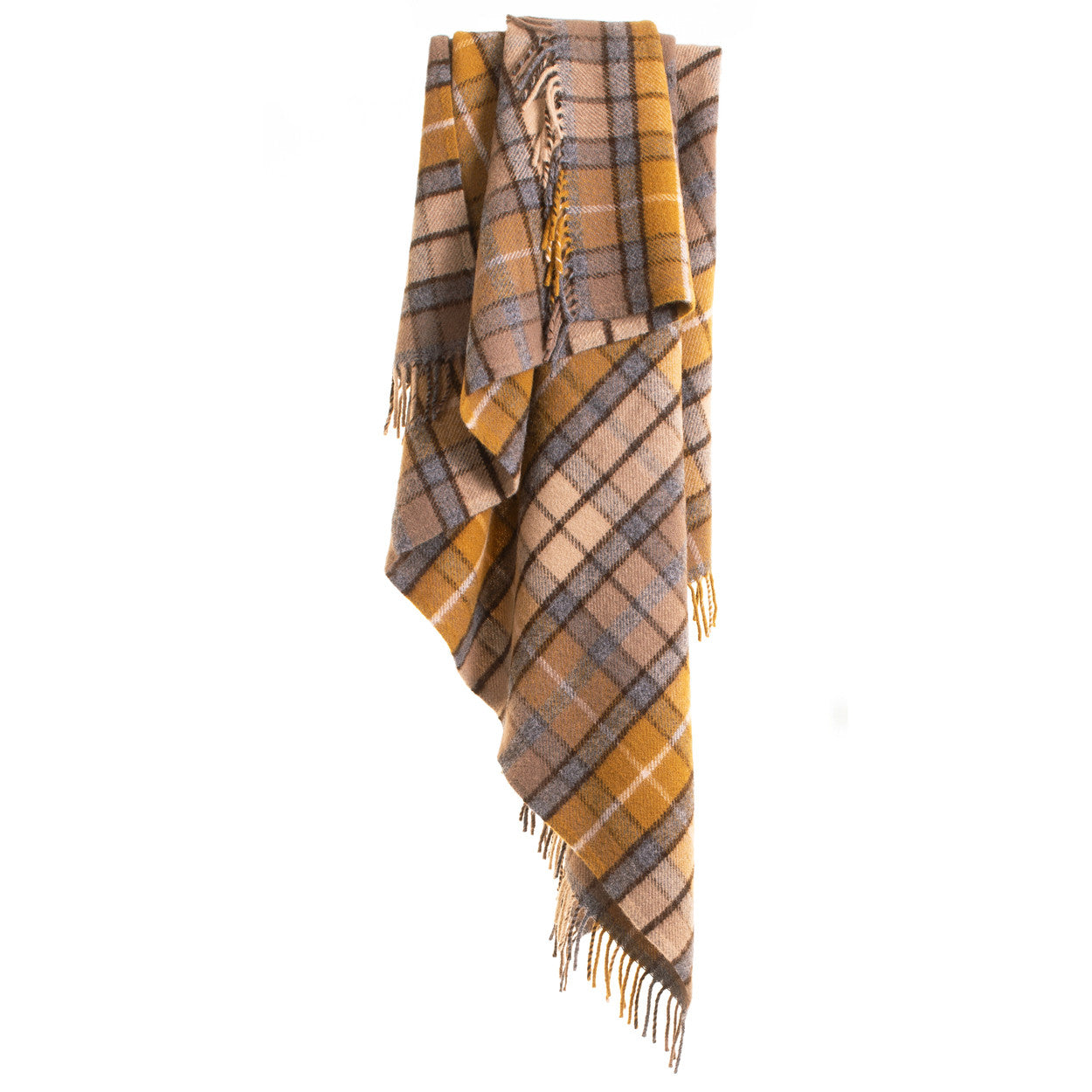 Tweedmill Natural Buchanan Tartan Premium Wool Travel Rug