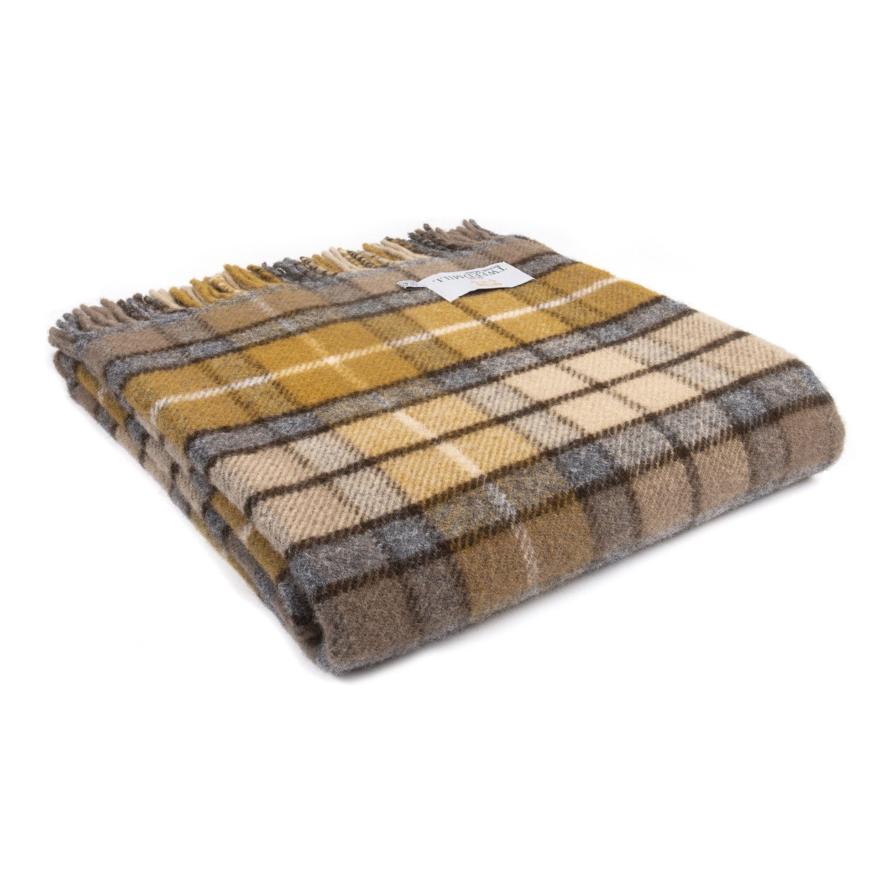 Tweedmill Natural Buchanan Tartan Premium Wool Travel Rug